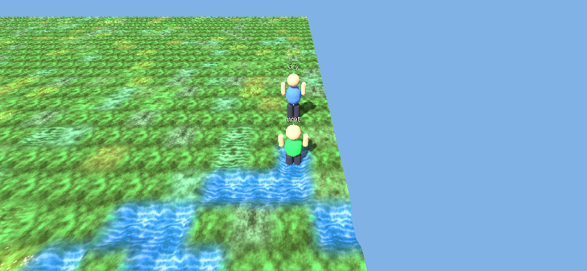 The Village river up close