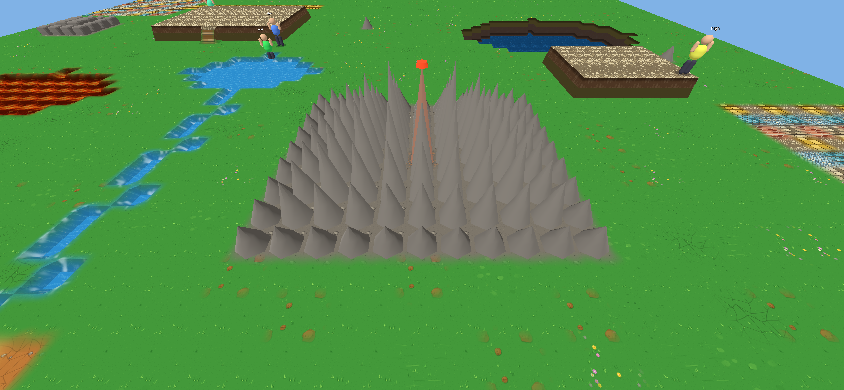 The volcano up close